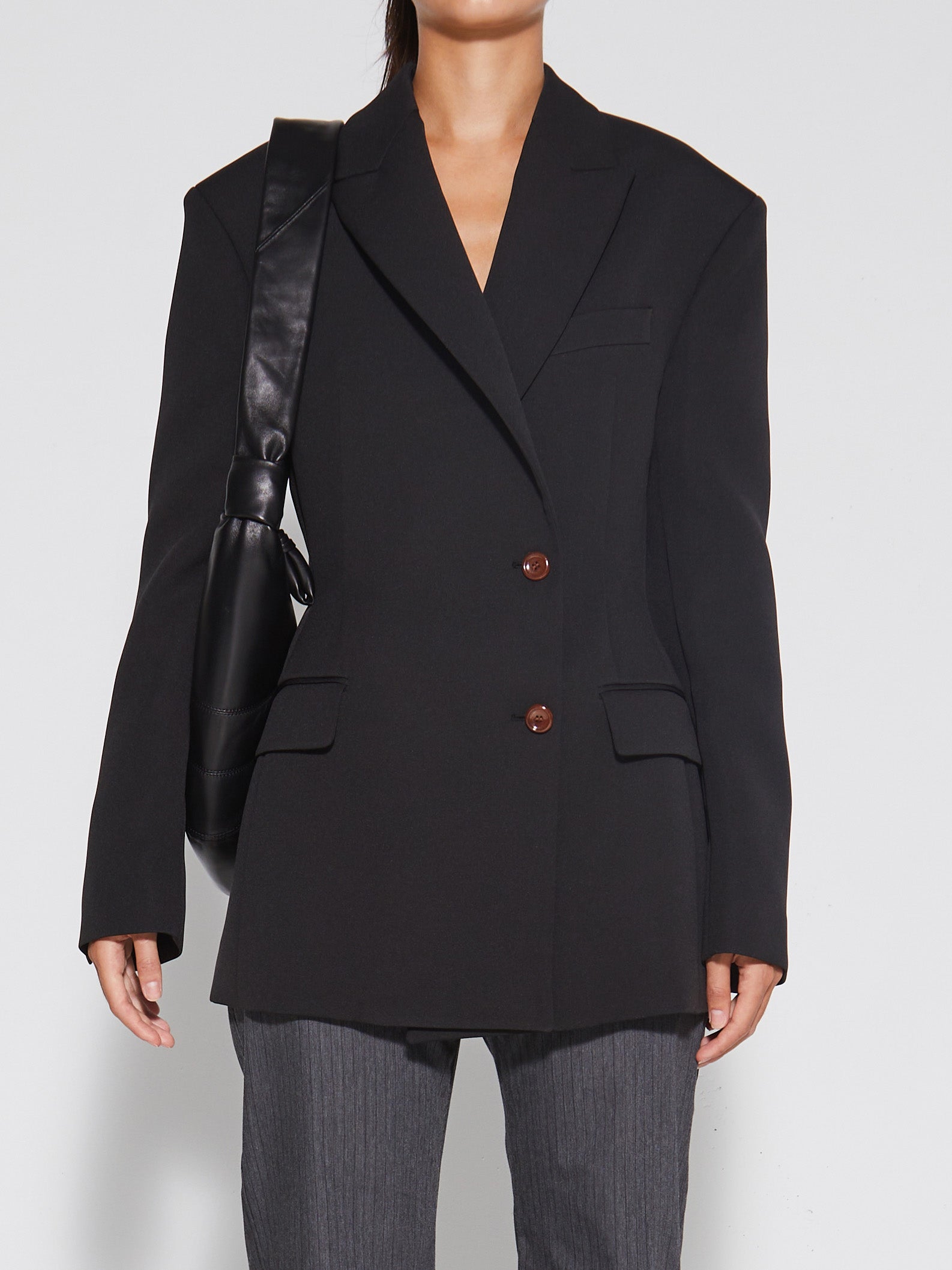 Acne Studios - Double Breasted Suit Jacket in Black
