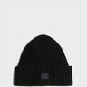 Acne Studios - Ribbed Beanie Hat in Black