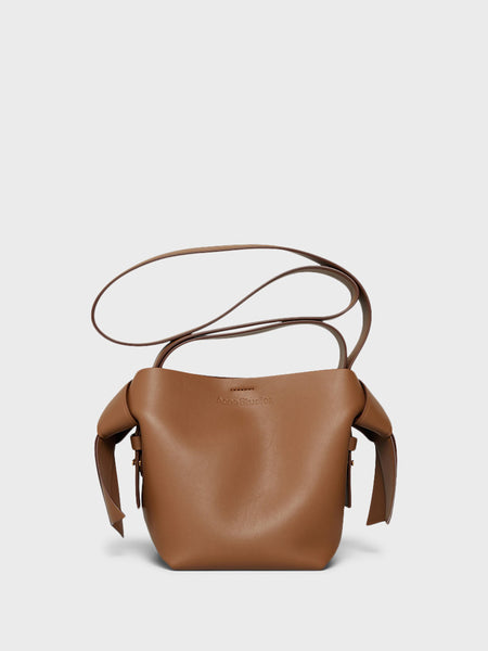 【関税込み】Acne Studios ブラウン ミニ Musubi バッグ Acne Studios - Musubi mini shoulder bag - Camel brown
