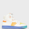 Acne Studios Face - High Spectrum W Sneakers in Off White and Multi
