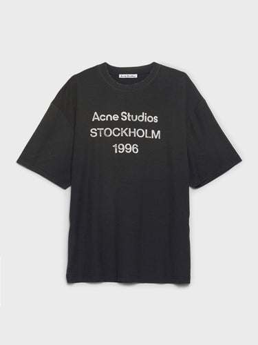 Acne Studios - Logo T-shirt in Faded Black