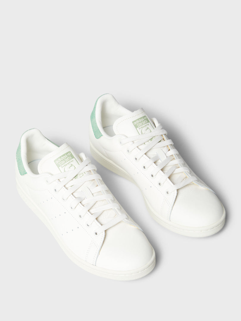 Stan Smith Sneakers in White and Green