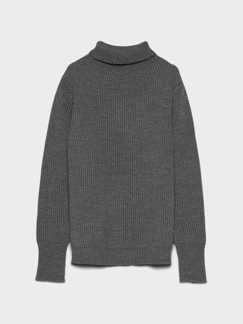 Andersen-Andersen - Navy Turtleneck in Grey