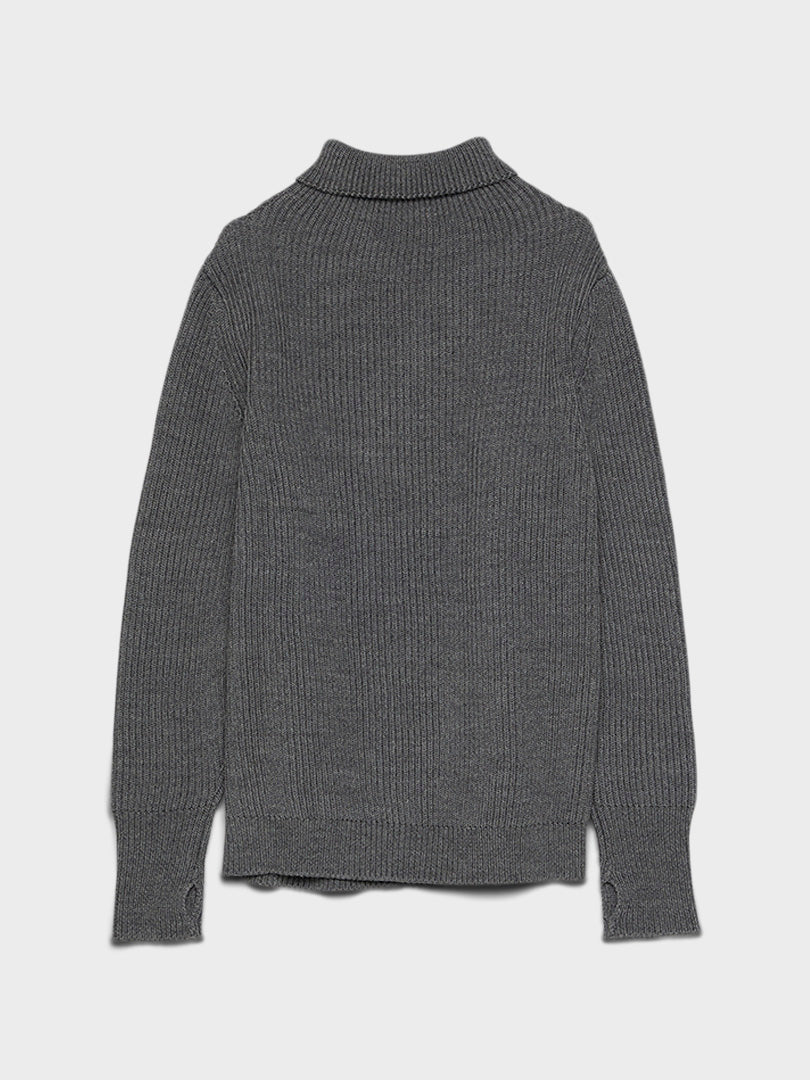 Andersen-Andersen - Navy Turtleneck in Grey