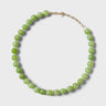 Anni Lu - Green Bowl Necklace in Gold