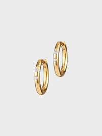 Anni Lu - Brigitte Hoops in Brass With Gold Finish