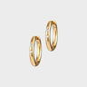 Anni Lu - Brigitte Hoops in Brass With Gold Finish