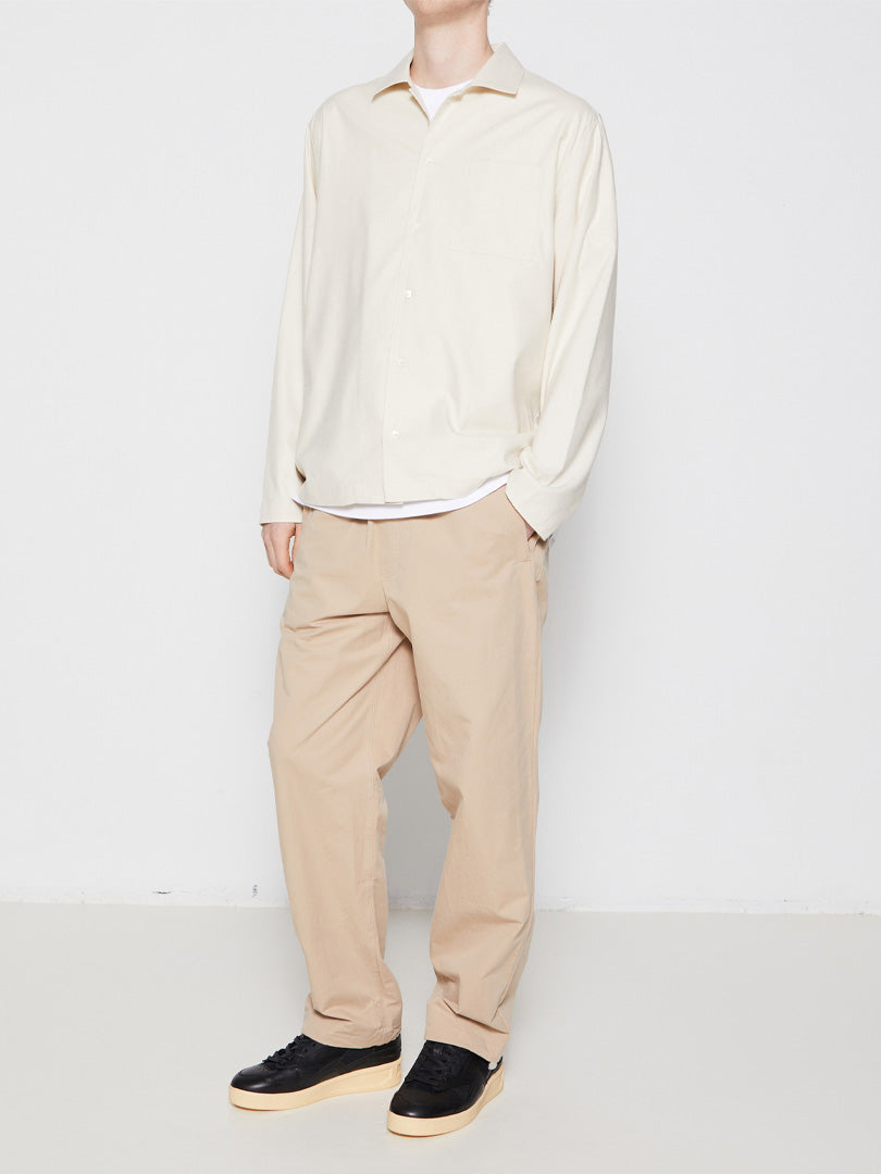 Shirt 2.1 Raw Silk Long Sleeved Shirt in Natural