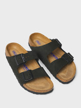 Birkenstock - Arizona Narrow Sandals in Suede Black