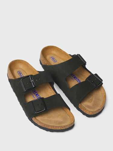 Birkenstock - Arizona Narrow Sandals in Suede Black