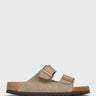 Birkenstock - Arizona Narrow Sandals in Suede Taupe