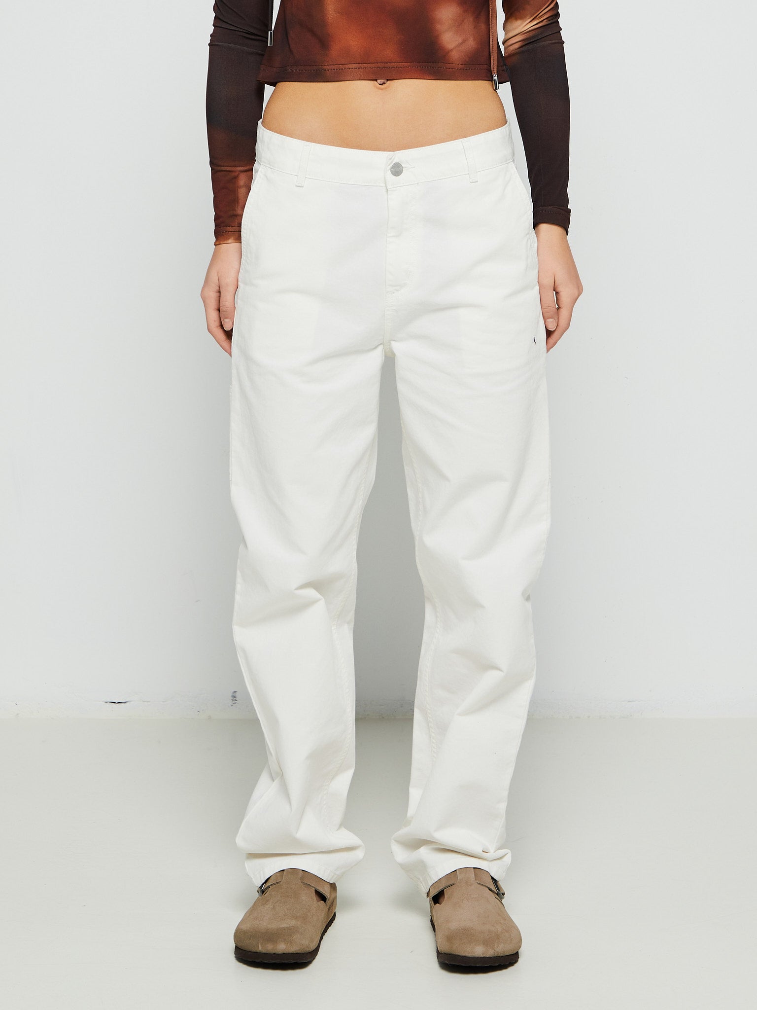 Carhartt - W' Newcomb Pierce Pants in Off-White