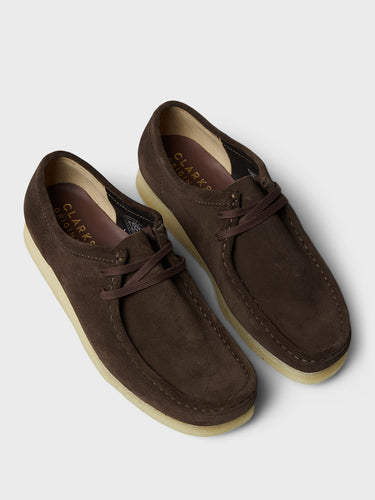 Clarks - Wallabee Shoes in Dark Brown