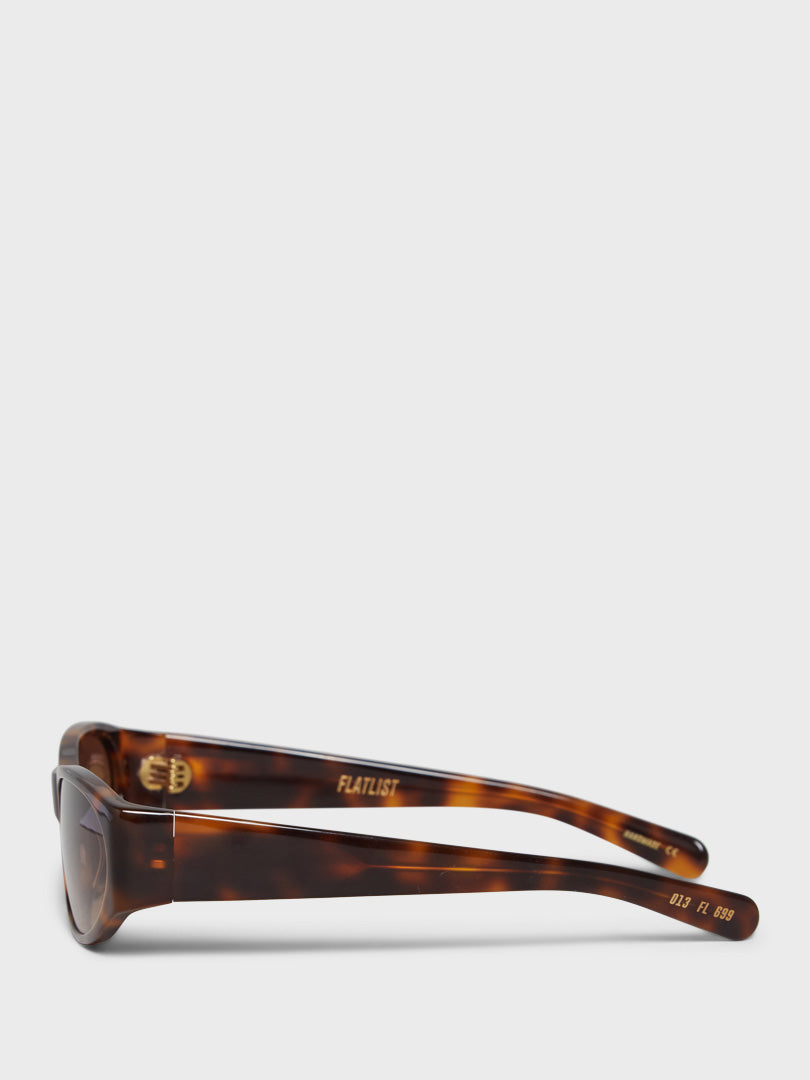 Eddie Kyu Sunglasses in Tortoise and Brown Gradient Lens