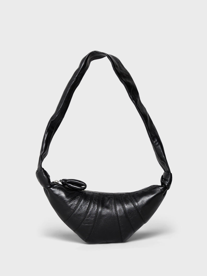 Small Croissant Bag in Black