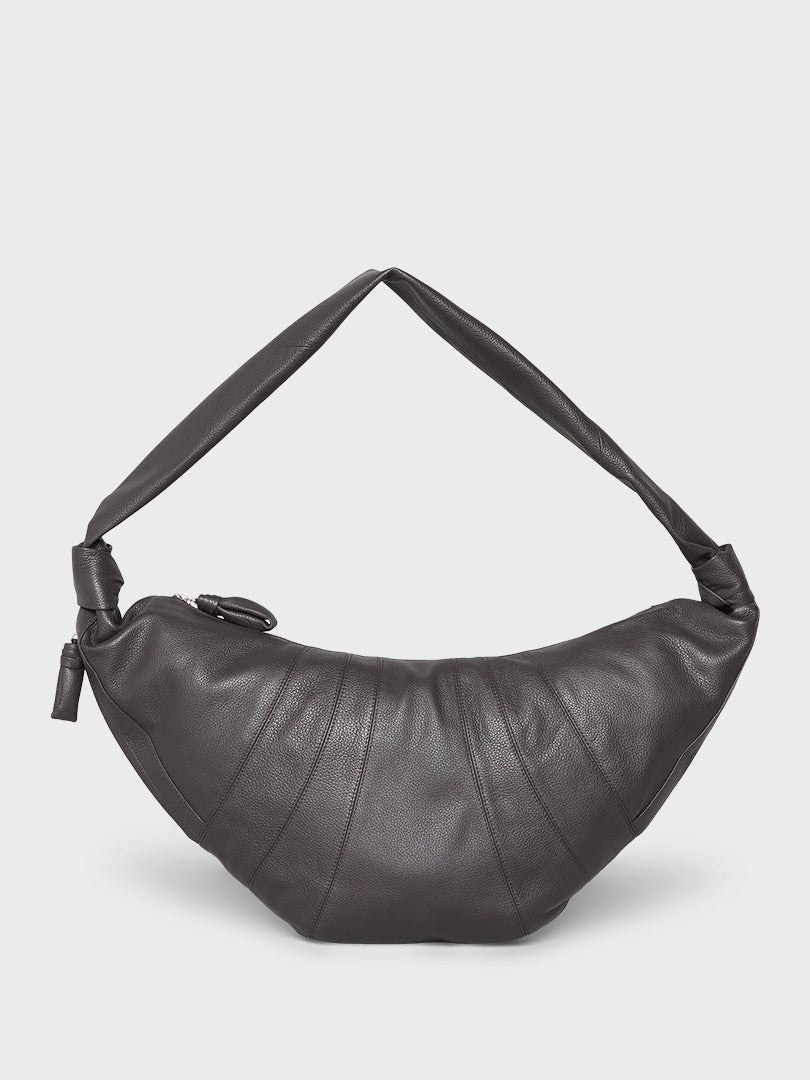 Lemaire - Large Croissant Bag in Dark Chocolate