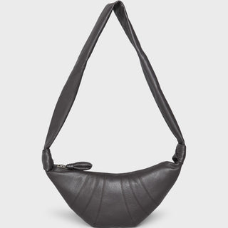 Lemaire - Small Croissant Bag in Dark Chocolate