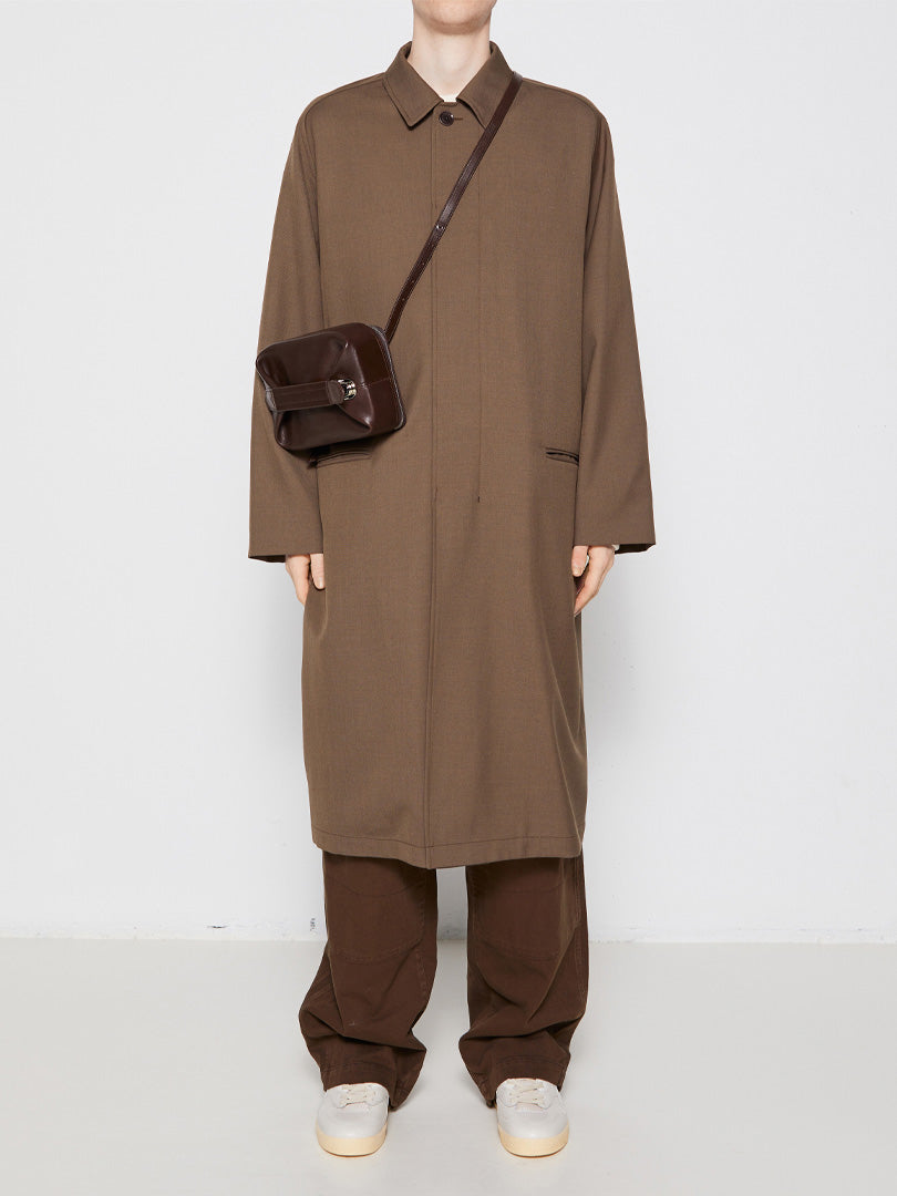 Lemaire - Raglan Suit Coat in Olive Brown