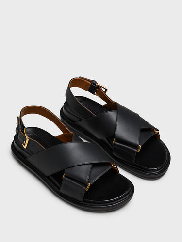 Marni - Fussbett Sandals in Black