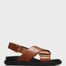 Marni - Fussbett Sandals in Maroon