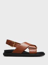 Marni - Fussbett Sandals in Maroon