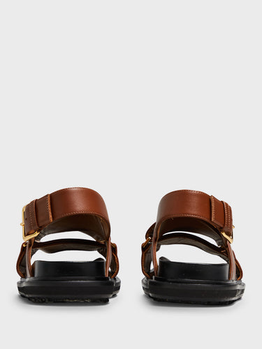 Marni - Fussbett Sandals in Maroon
