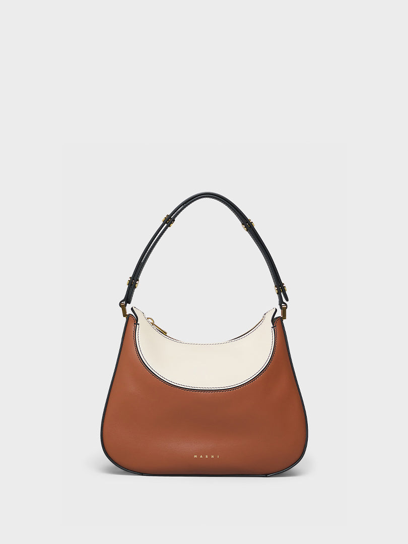 Marni - Milano Small Bag in Brown, White and Black