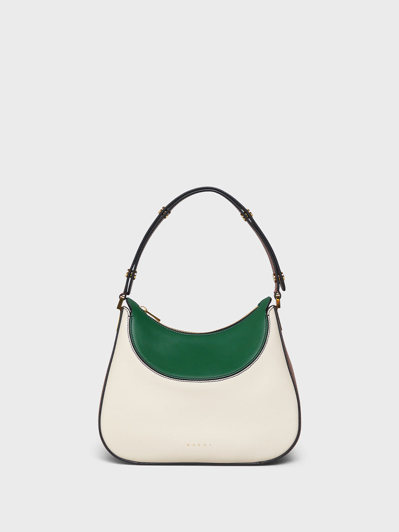 Marni - Milano Small Bag in Green, White and Brown