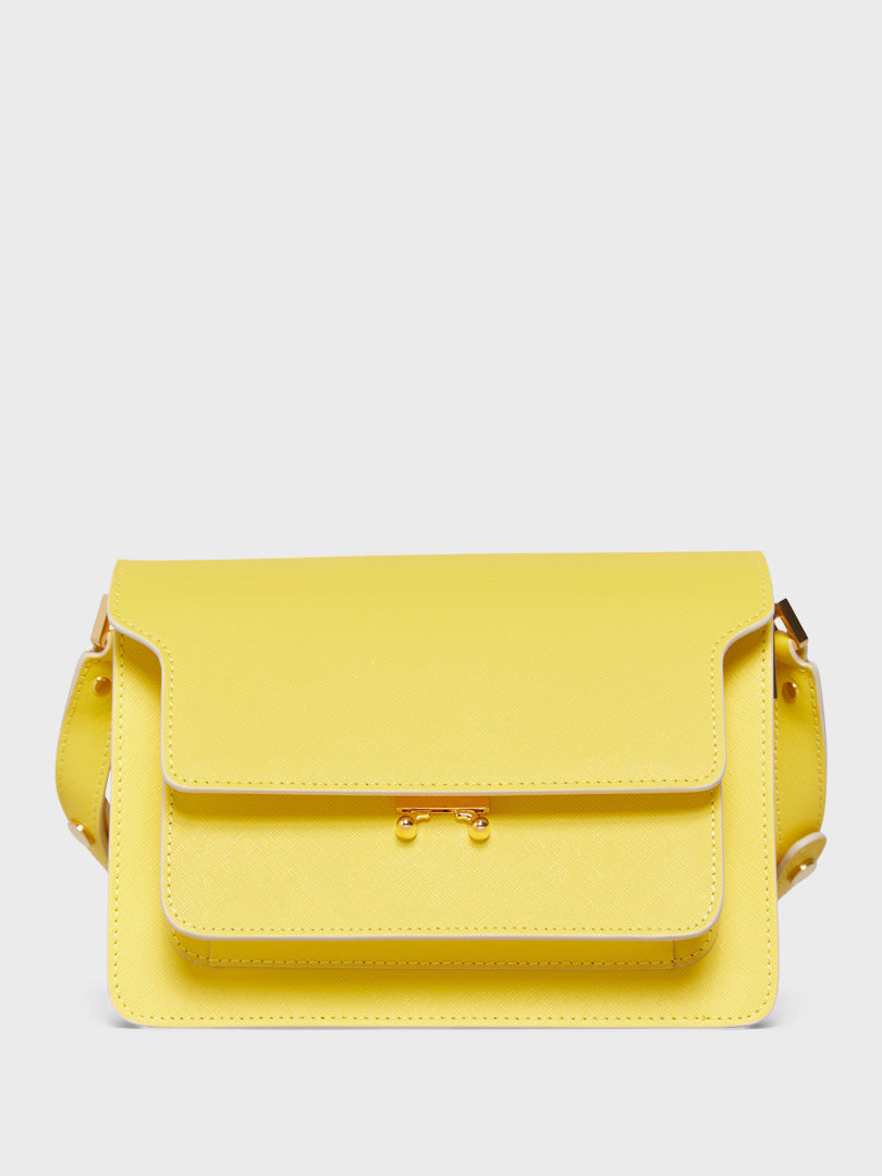 Marni Trunk Medium Bag In Yellow