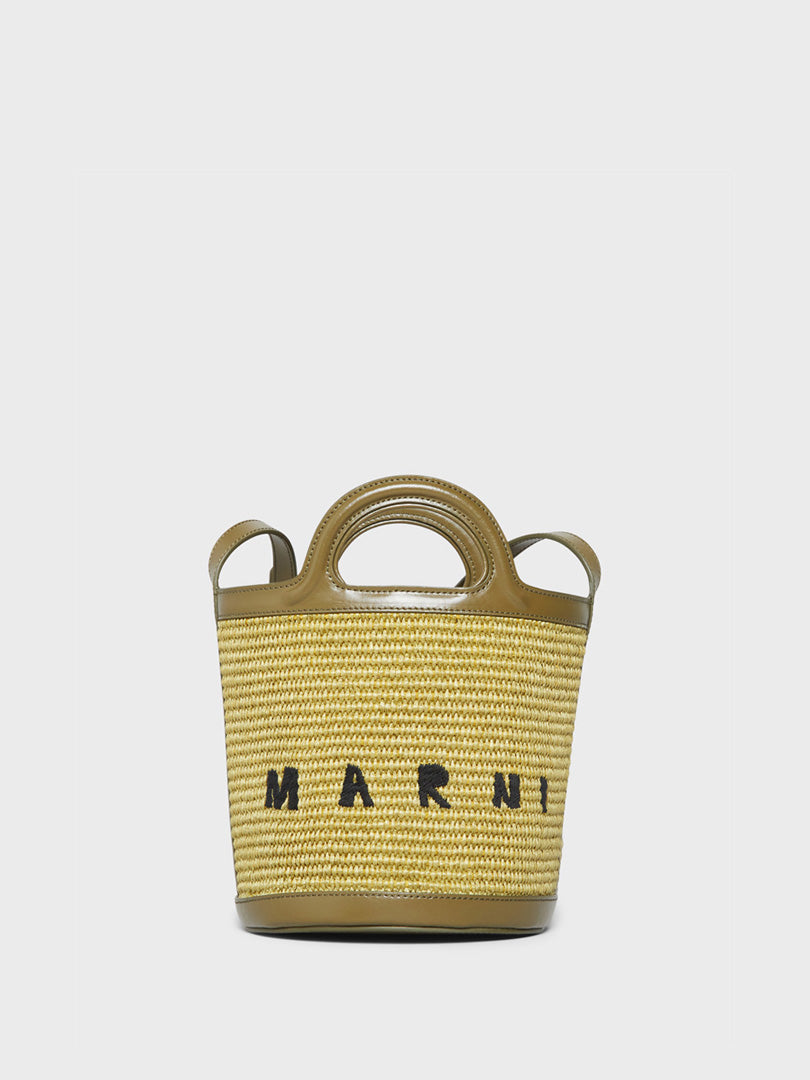 Marni - Tropicalia Small Bucket Bag in Olive