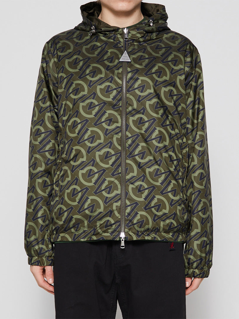 Moncler - Cretes Reversible Jacket in Army and Navy