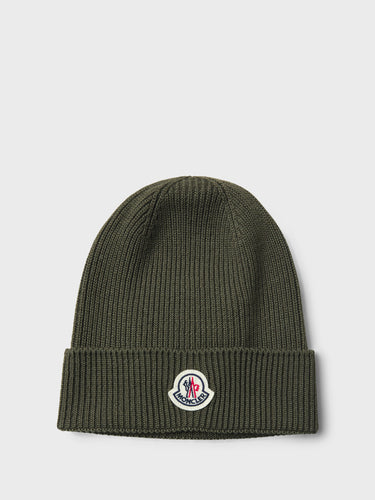 Moncler - 3B70500 Berretto Tricot Hat in Green