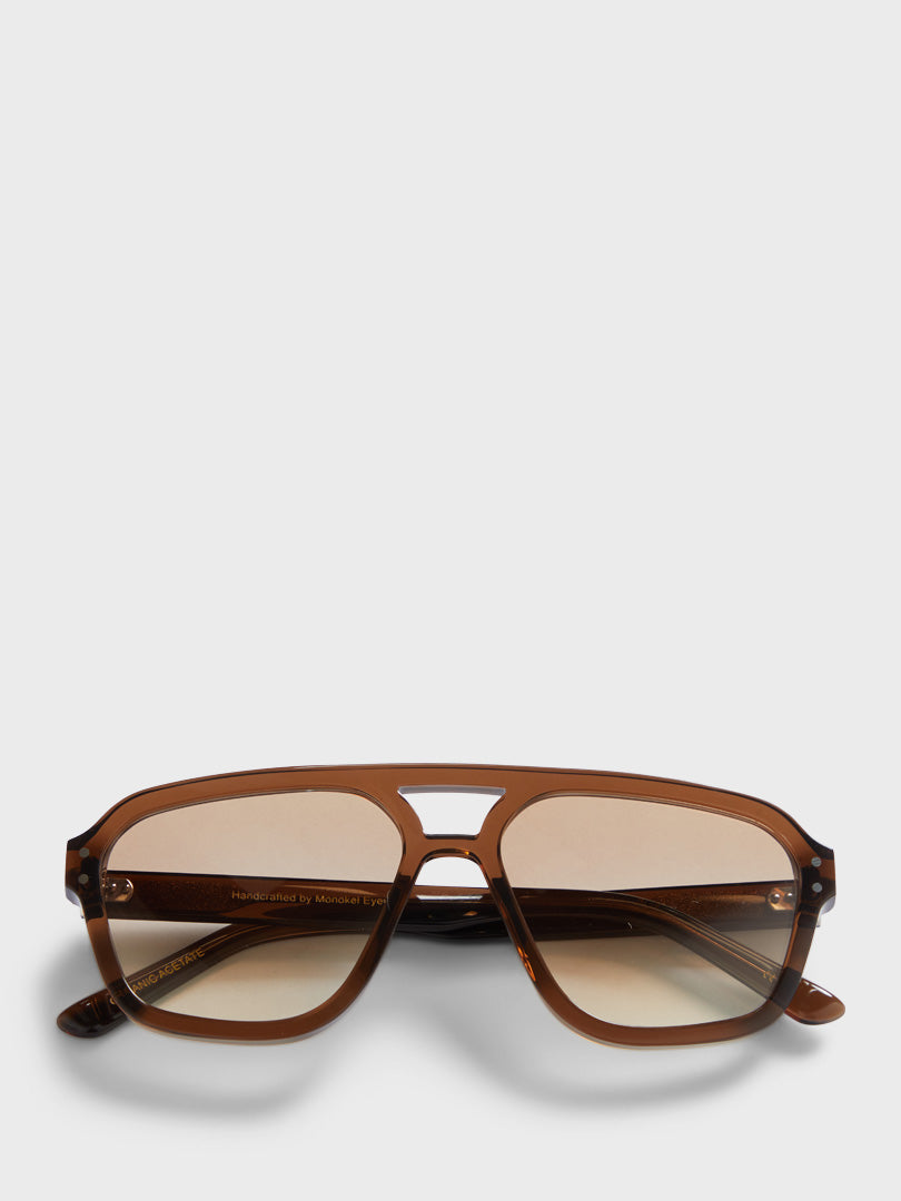 Monokel Eyewear - Jet Sunglasses in Cola and Brown