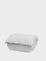 Tekla - Percale Duvet Cover in Needle Stripes