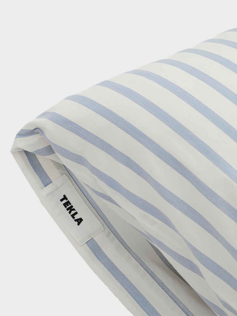 Percale Pillow Sham in Needle Stripes