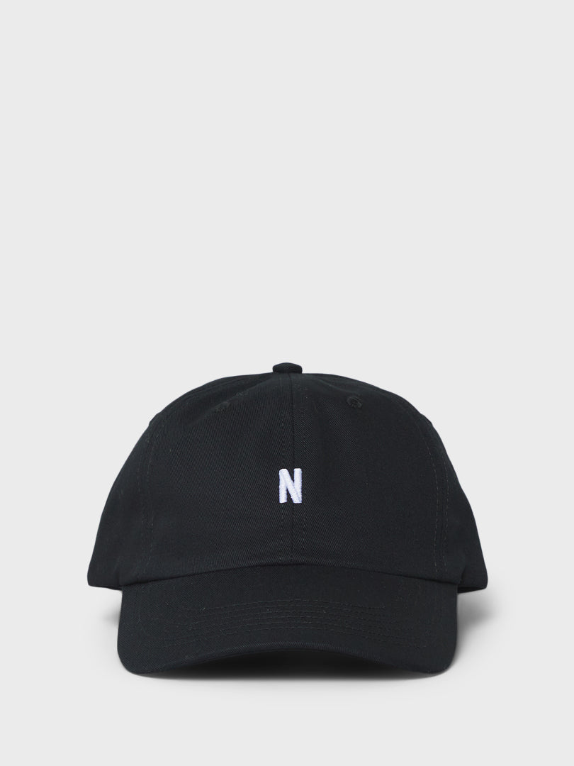 Norse Projects - Twill Sports Cap in Black