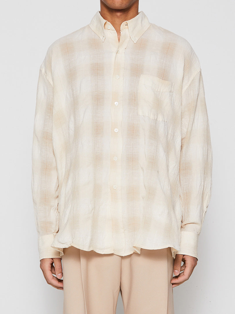Our Legacy - Borrowed BD Shirt in Naturelle Spectral Check