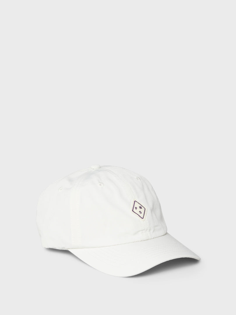 Off-Race Patch Cap in Off White