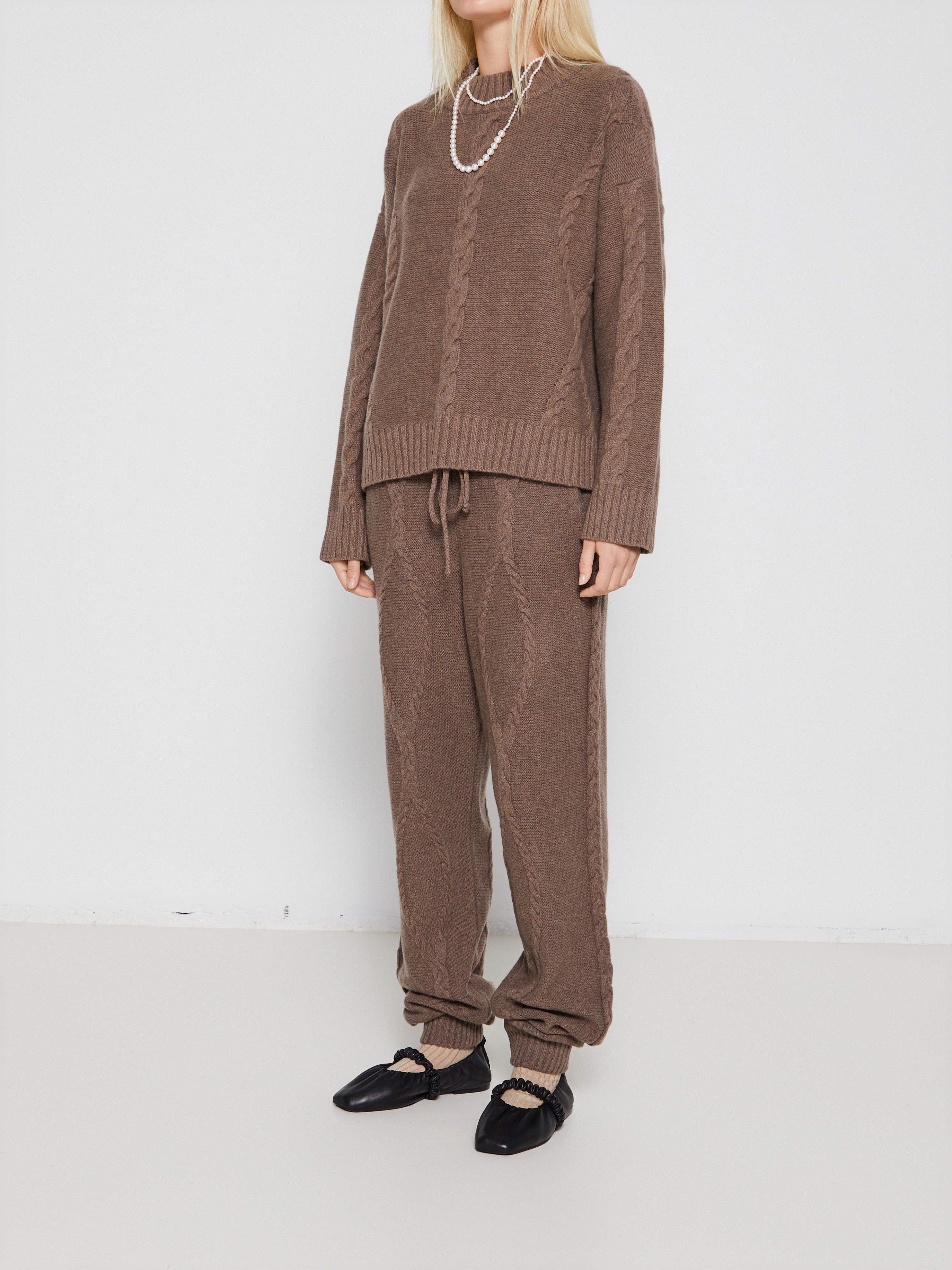 Rakel Cashmere Trousers in Brown