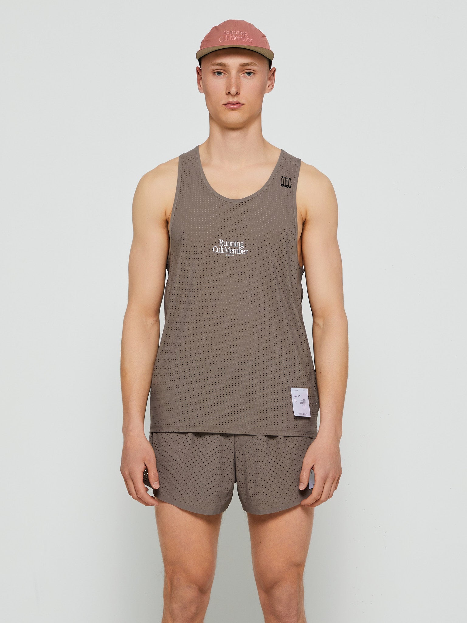 Satisfy - Space-O Singlet T-Shirt in Taupe