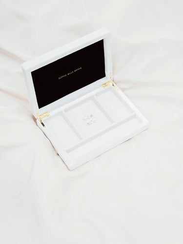 Sophie Bille Brahe - Trésor Velvet Jewelry Box in White
