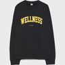 Sporty & Rich - Wellness Ivy Crewneck in Black and Yellow