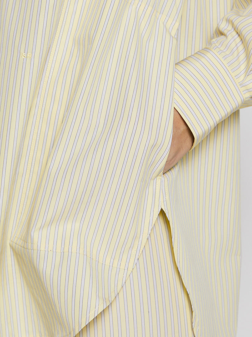 William Shirt in Muted Yellow Stripe