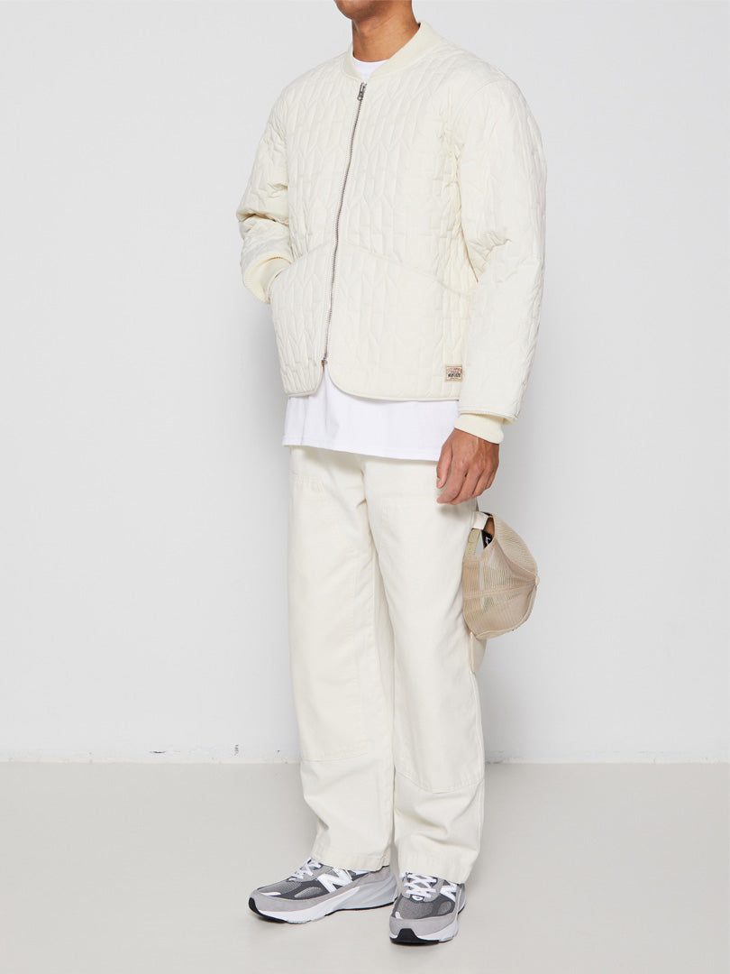 Quilted Liner Jacket in Cream