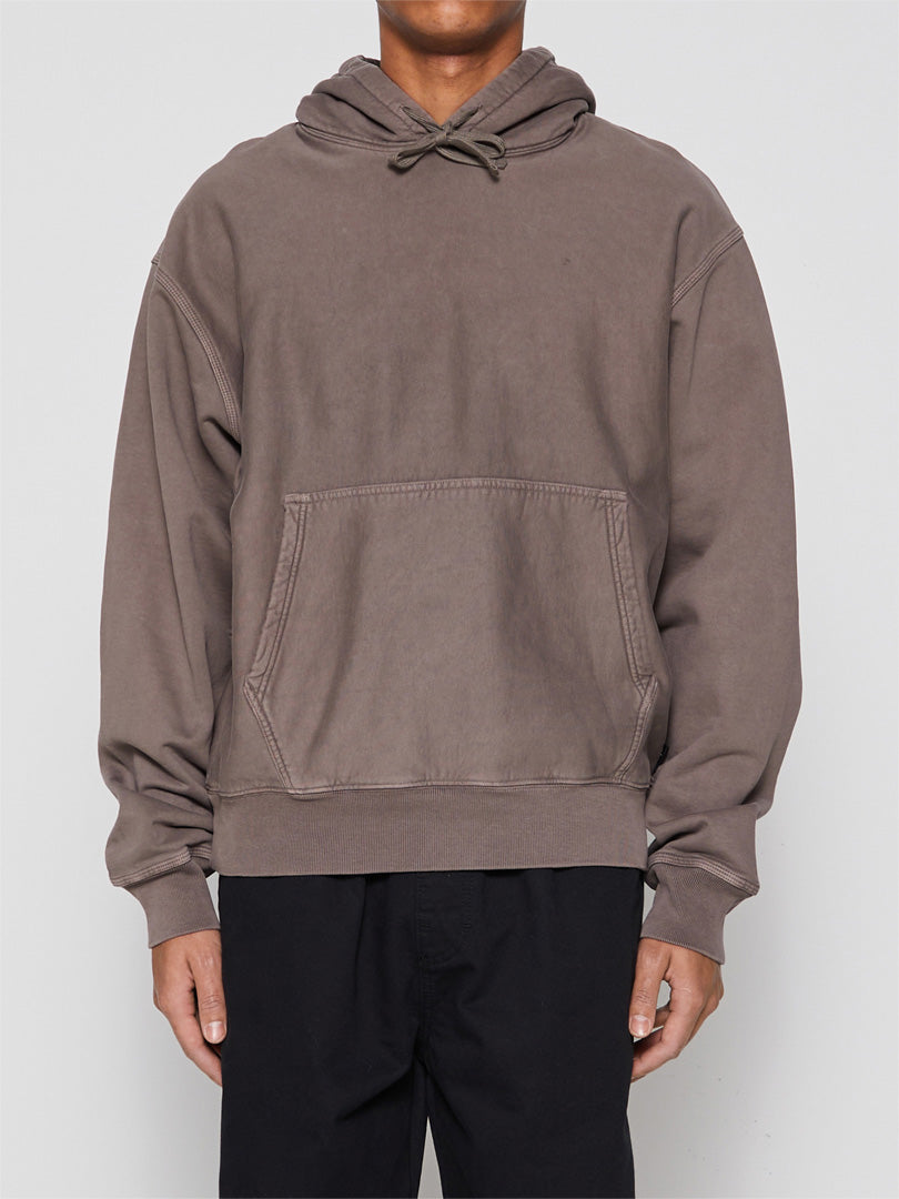 Stüssy - Pigment Dyed Fleece Hoodie in Charcoal