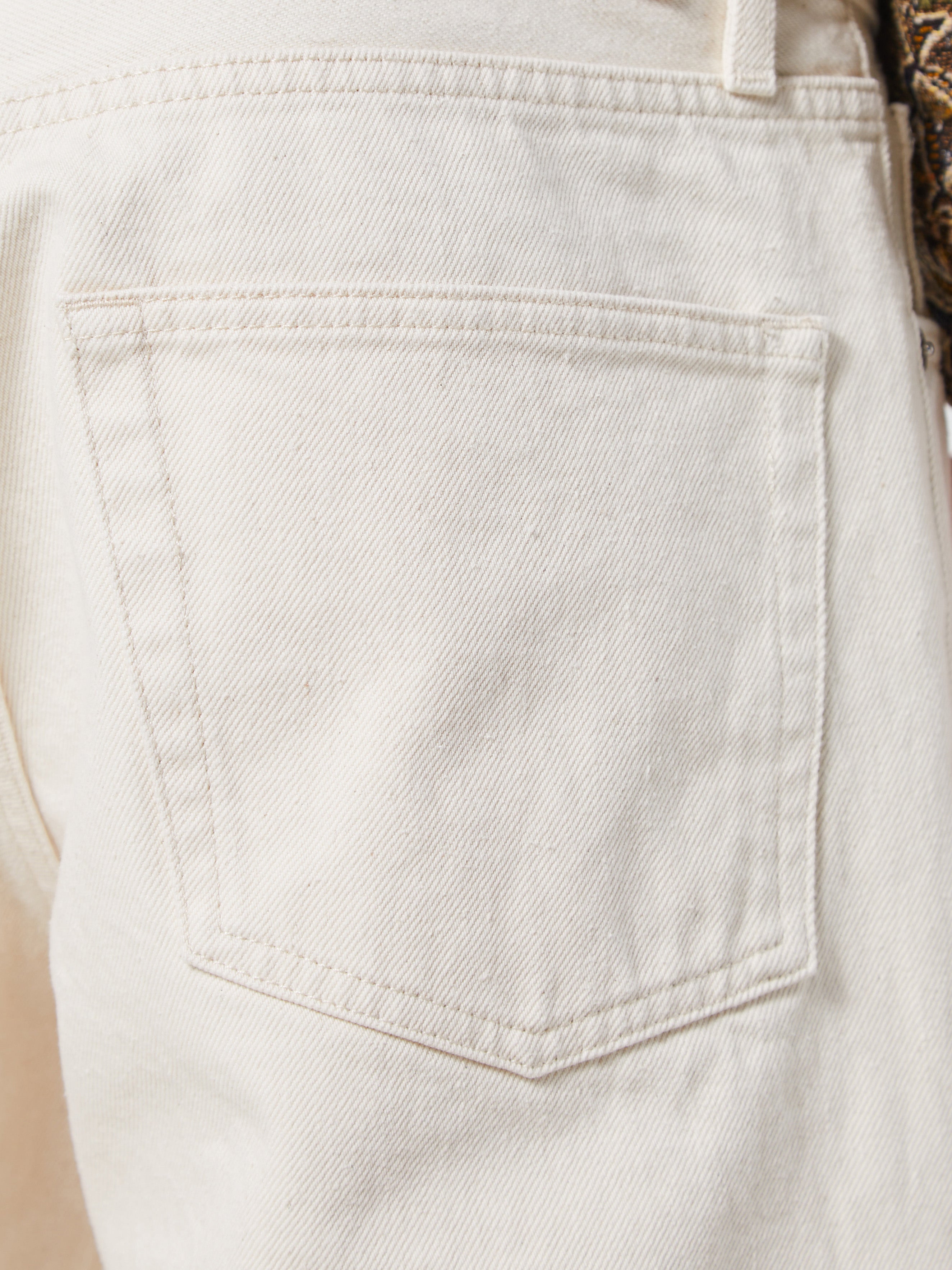 Sunflower Loose Jeans in Ecru stoy