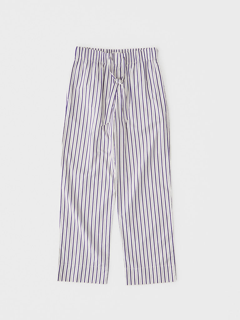 Tekla - Poplin Pyjamas Pants in Lido Stripes