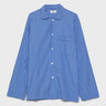 Tekla - Poplin Pyjamas Shirt in Boro Stripes