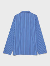 Tekla - Poplin Pyjamas Shirt in Boro Stripes