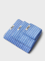 Tekla - Hand Towel in Clear Blue Stripes